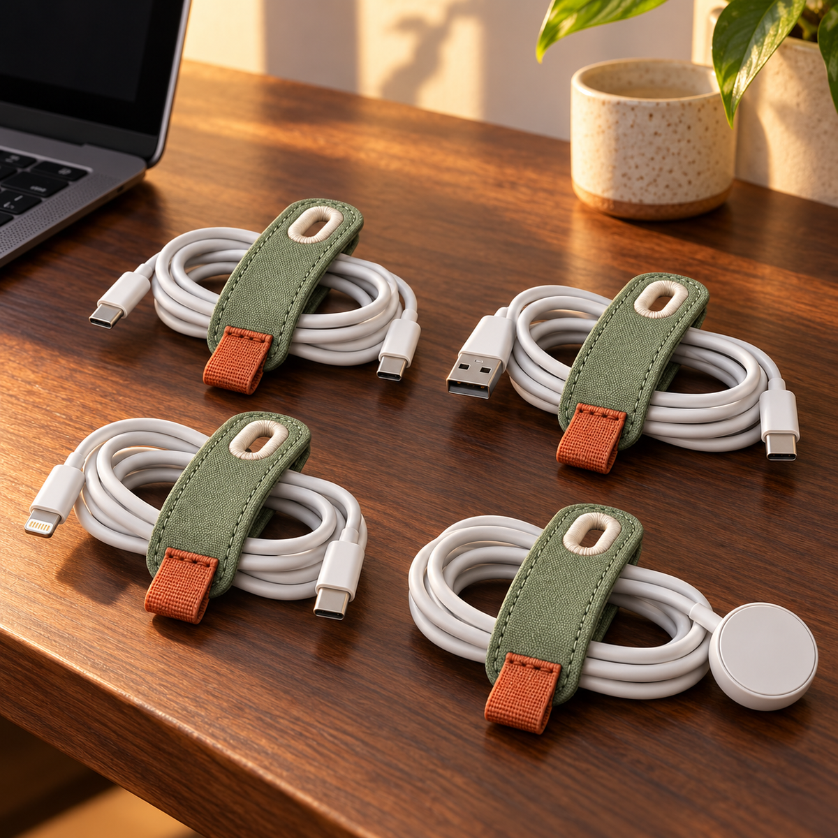 Loopfern Four-Piece Cable Wrap Set