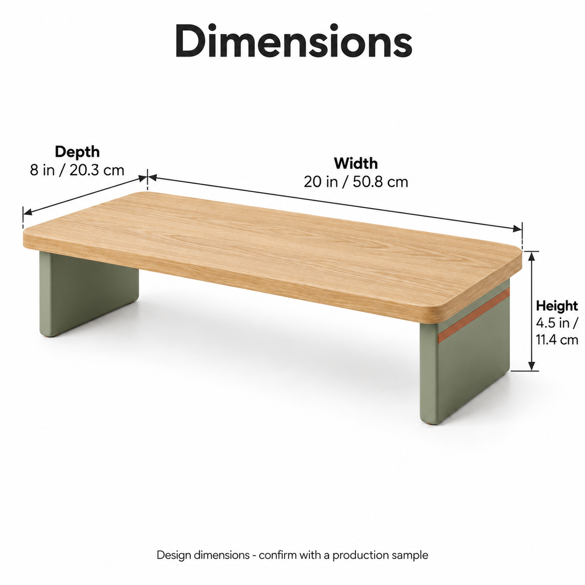 Oakledge Single-Tier Desk Shelf