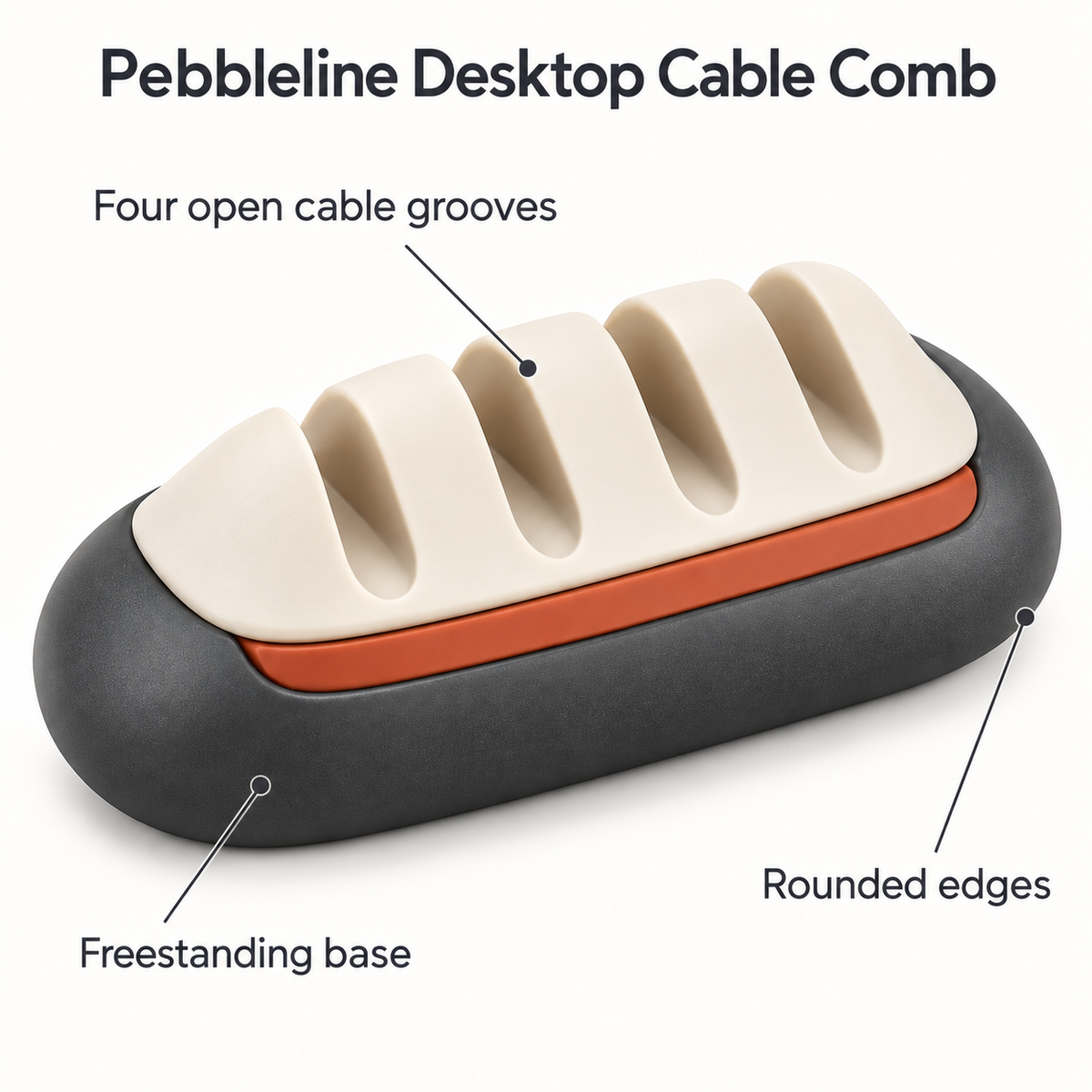 Pebbleline Desktop Cable Comb
