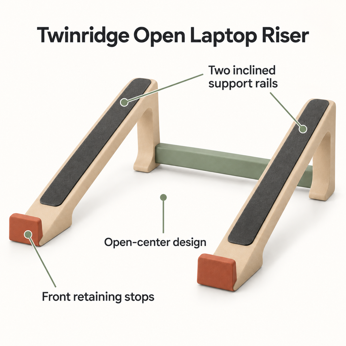 Twinridge Open Laptop Riser
