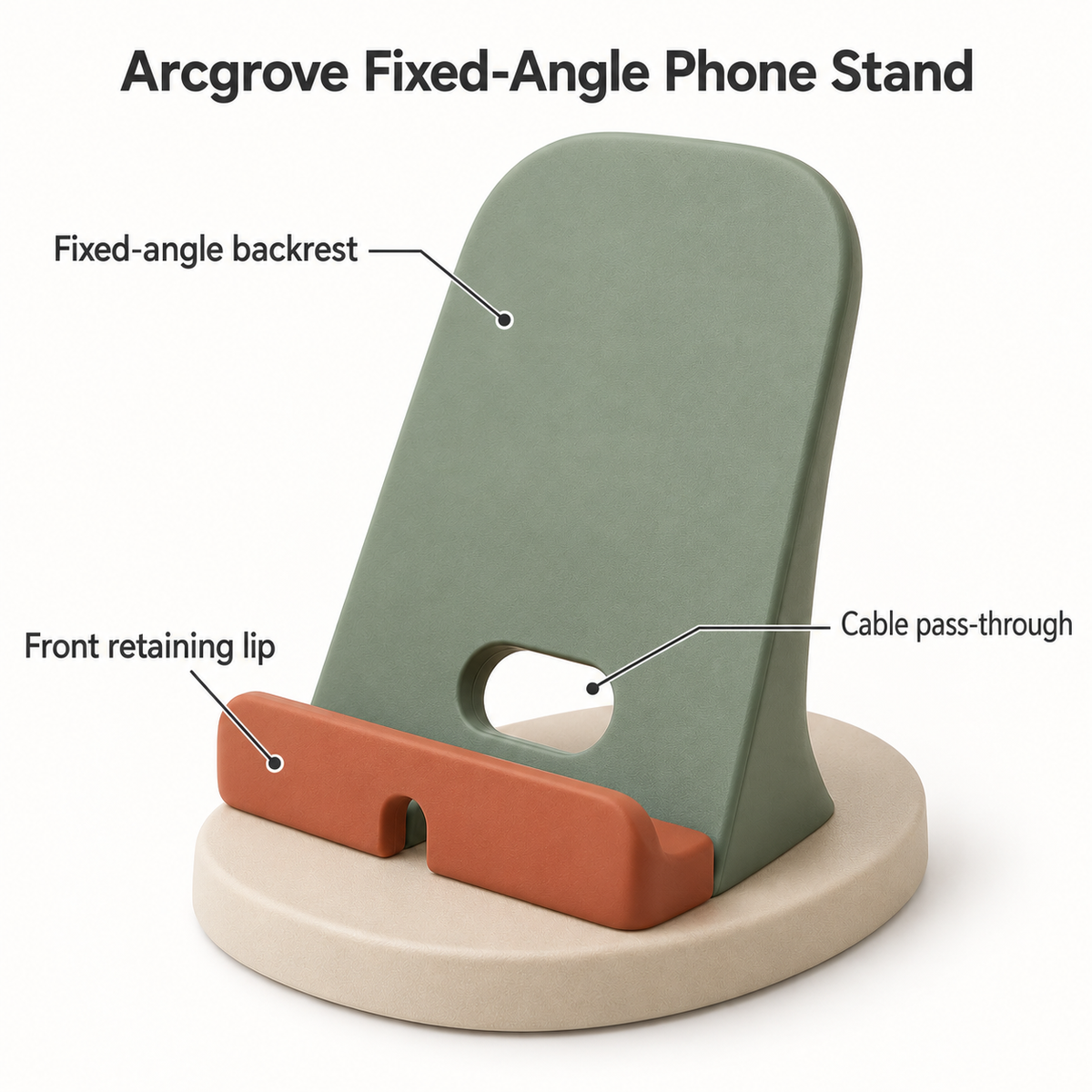 Arcgrove Fixed-Angle Phone Stand