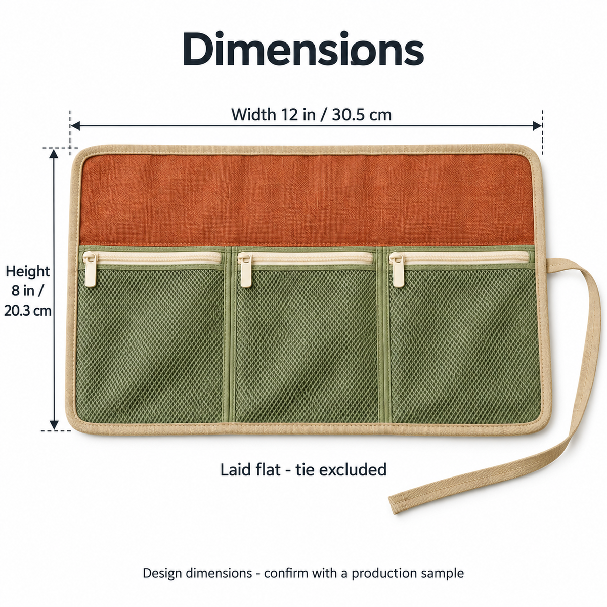 Foldgrid Three-Pocket Cable Roll