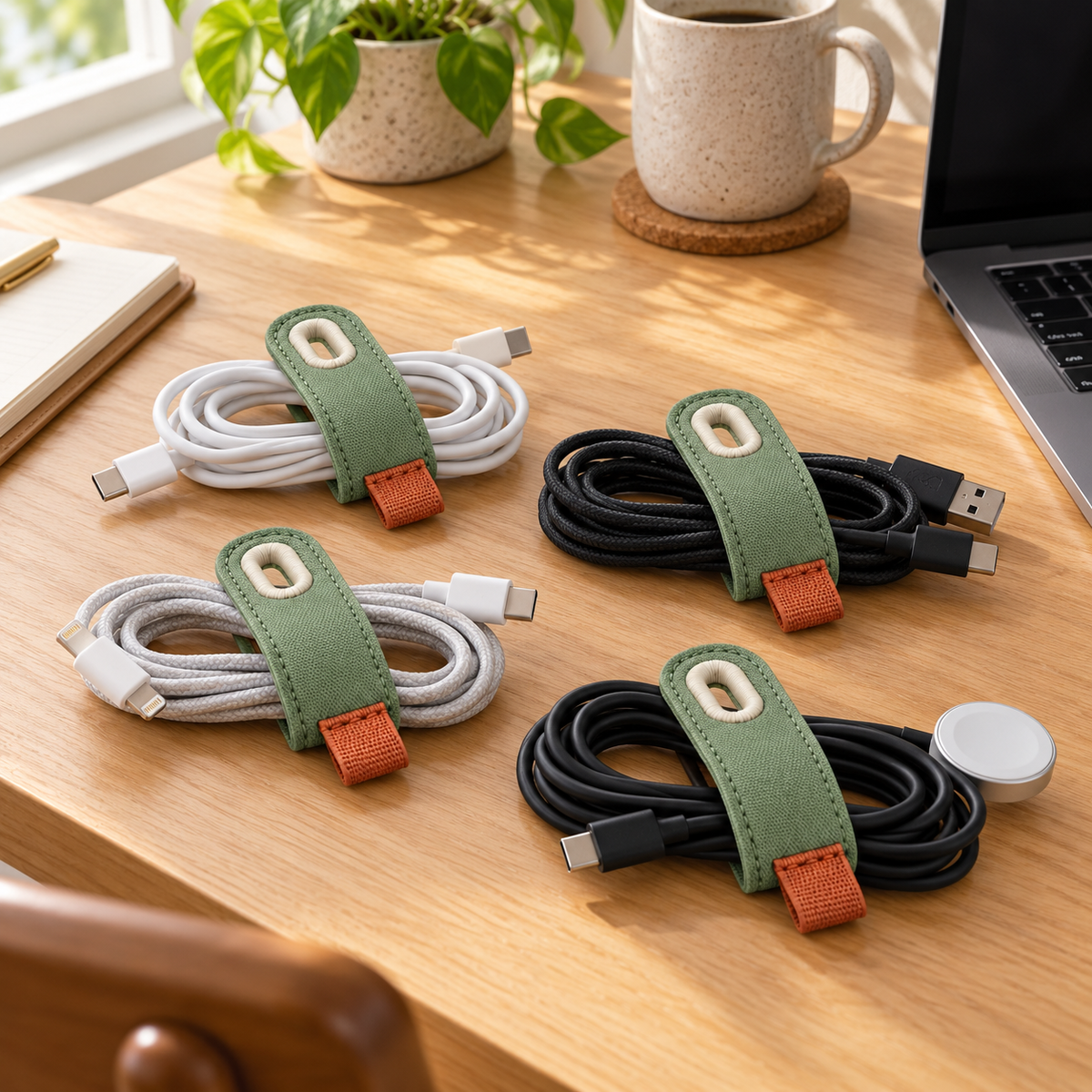 Loopfern Four-Piece Cable Wrap Set