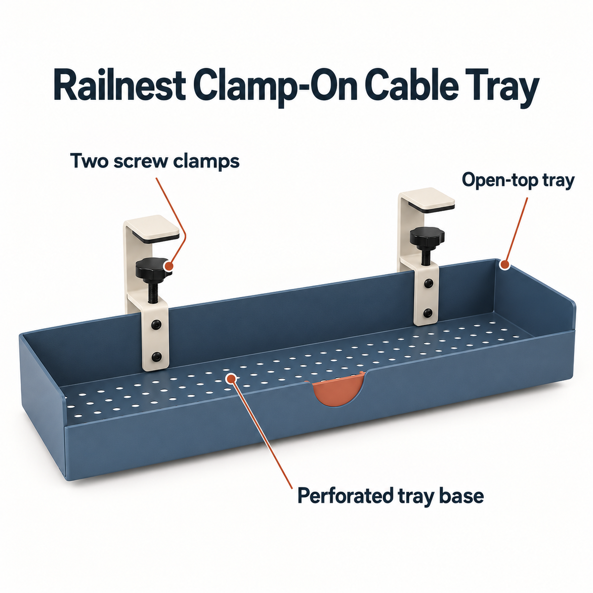 Railnest Clamp-On Cable Tray