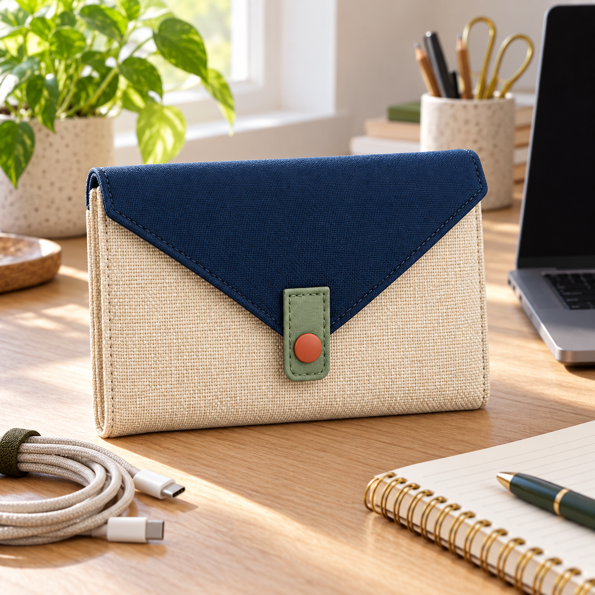 Sandfold Flat Cable Wallet